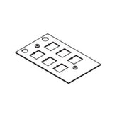Legrand - Wiremold CRFB-6COM-4 CRFB Series Center Communications Plate